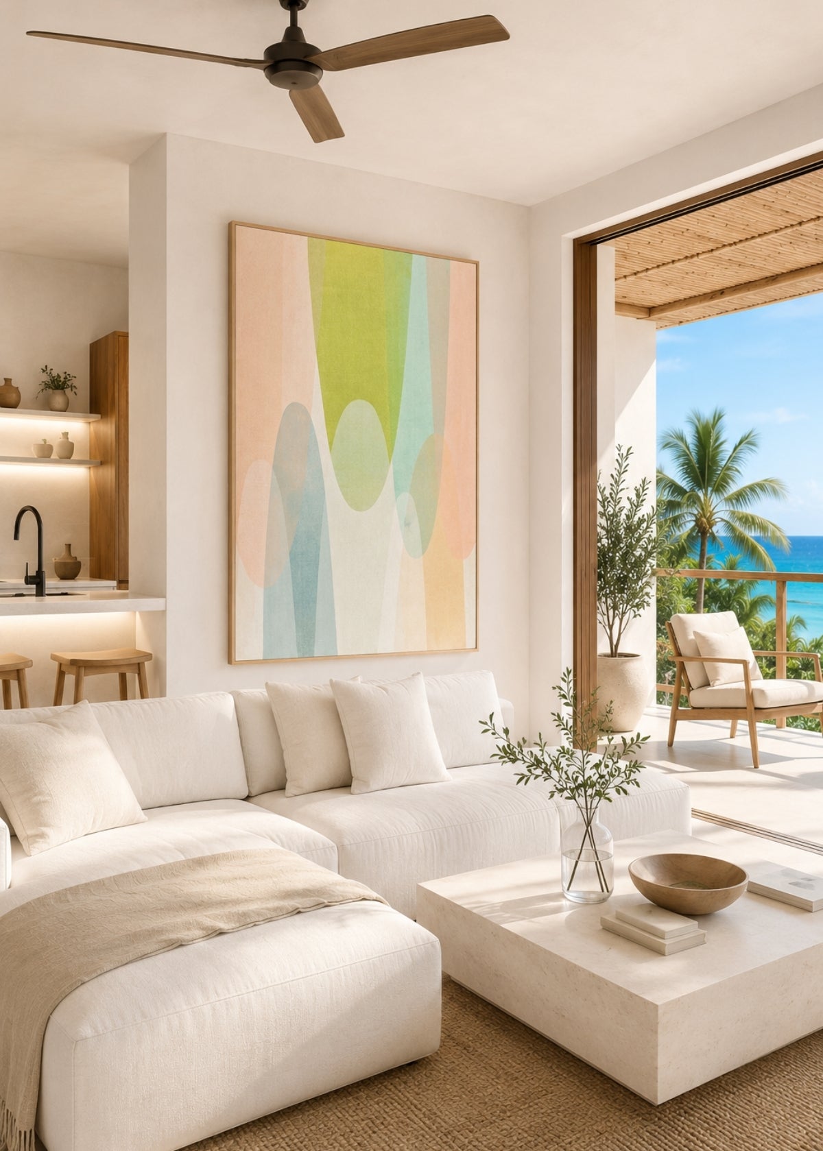 GILI AIR |Abstract Wall Art -  ZENPOLYCHROMOS SERIES – Limited Fine Art Edition Alu Dibond 182x140cm