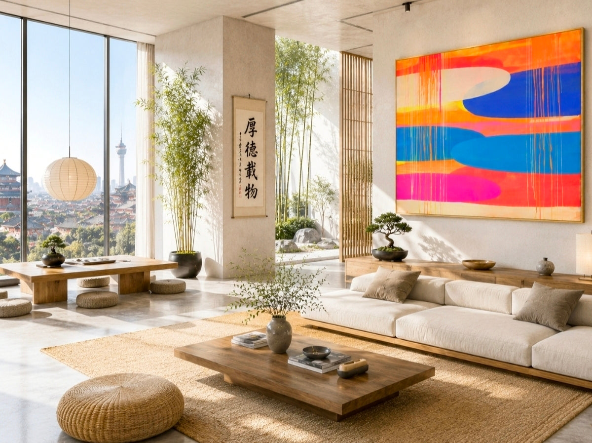 BEIJING | Abstract Wall Art - ZENPOLYCHROMOS SERIES – Limited Fine Art Edition Alu Dibond 182x140cm