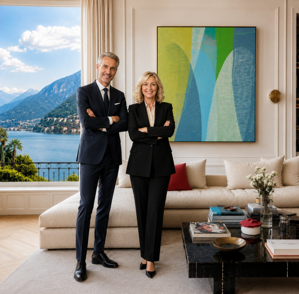 LUGANO | Abstract Wall Art -  ZENPOLYCHROMOS SERIES – Limited Fine Art Edition Alu Dibond 140x110cm