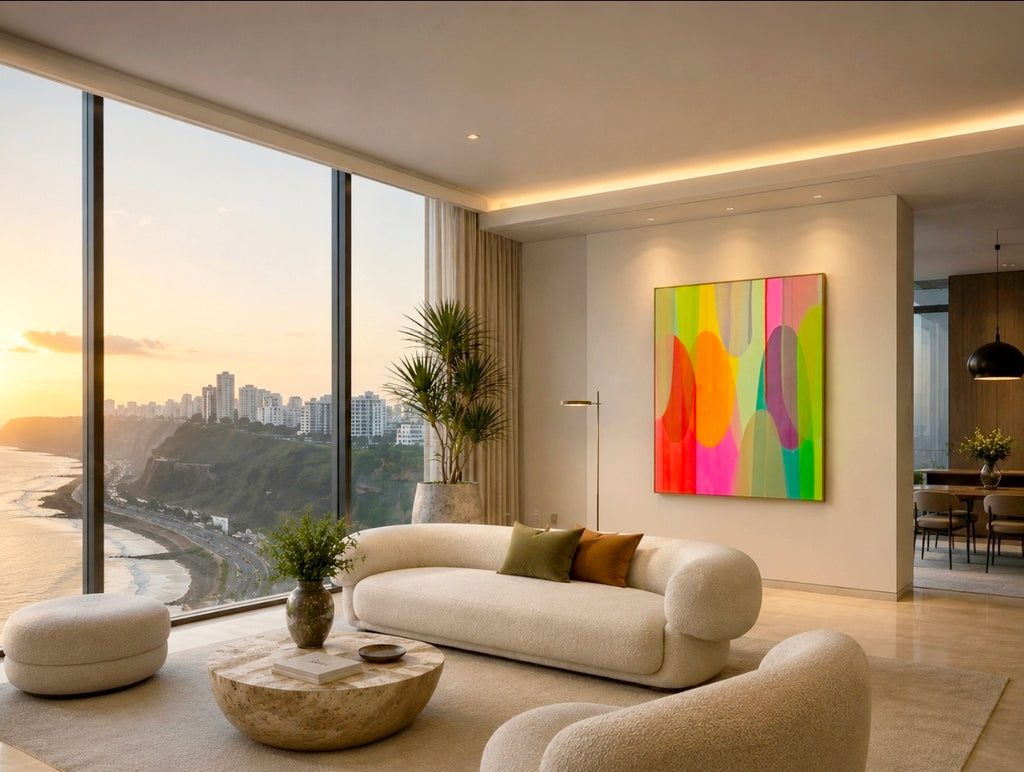 LIMA | Abstract Wall Art - ZENPOLYCHROMOS SERIES – Limited Fine Art Edition Alu Dibond 182x140cm