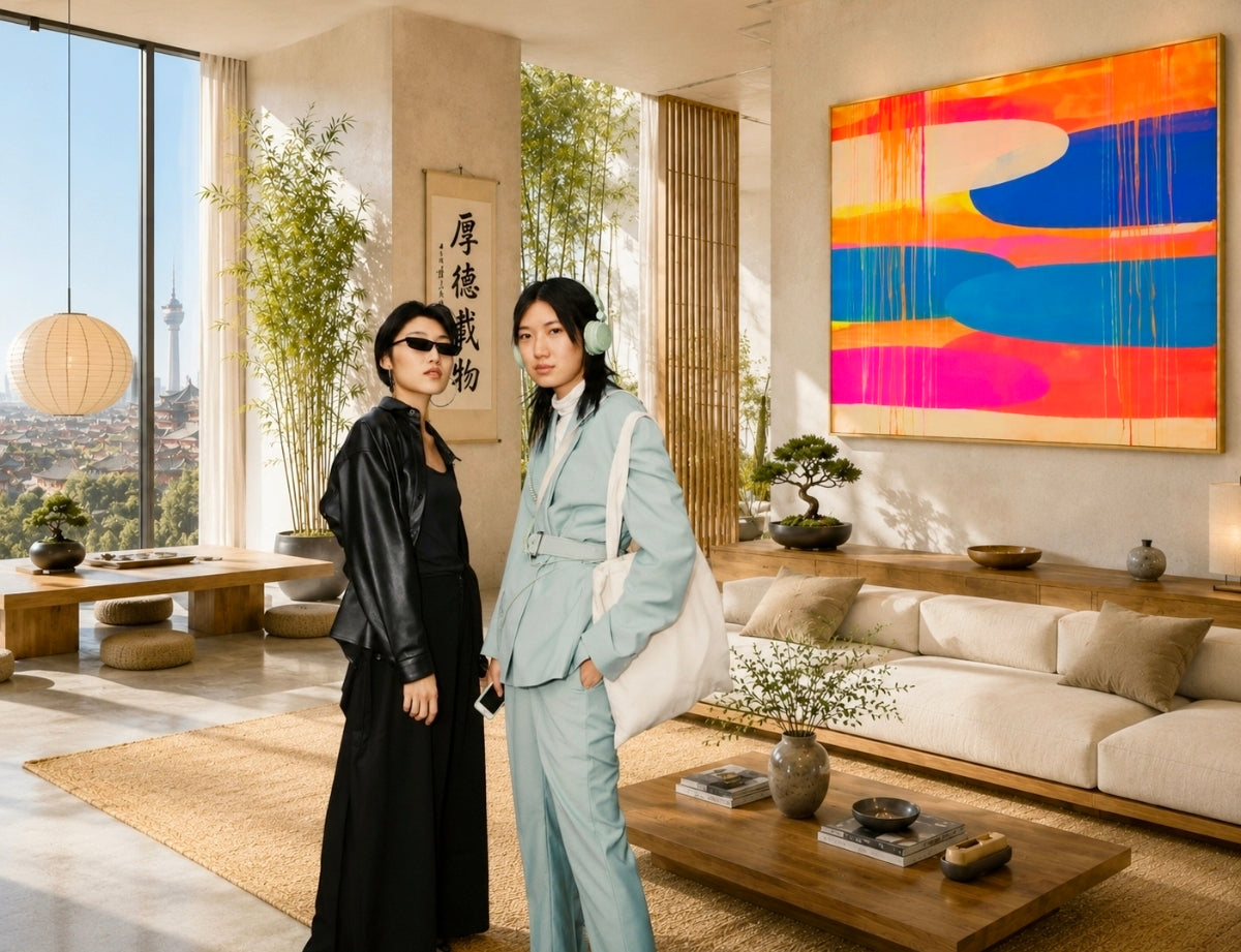 BEIJING | Abstract Wall Art - ZENPOLYCHROMOS SERIES – Limited Fine Art Edition Alu Dibond 182x140cm