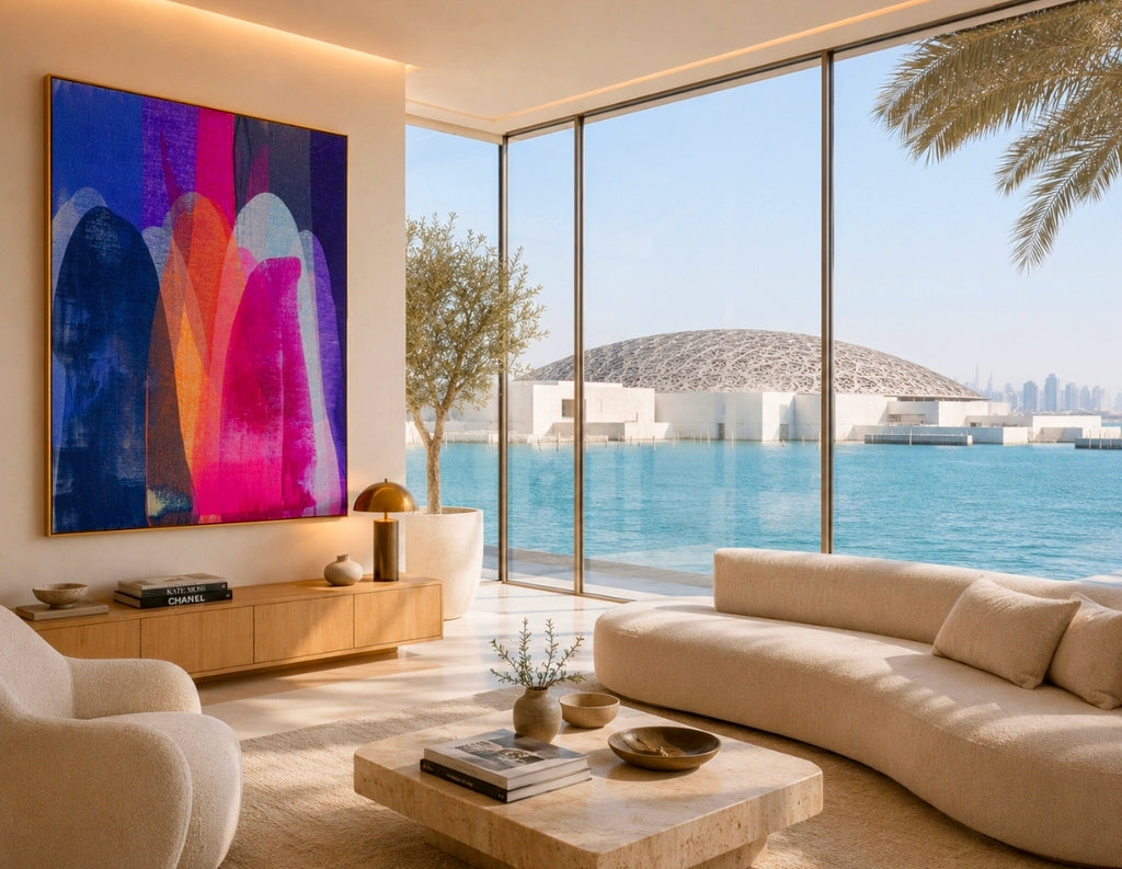 ABU DHABI | Abstract Wall Art -  ZENPOLYCHROMOS SERIES – Limited Fine Art Edition Alu Dibond 182x140cm