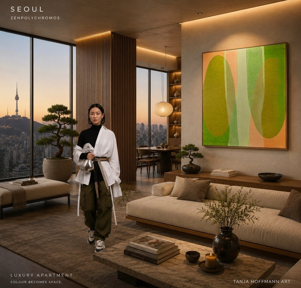 SEOUL | Abstract Wall Art - ZENPOLYCHROMOS SERIES – Limited Fine Art Edition Alu Dibond 182x140cm