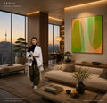 SEOUL | Abstract Wall Art - ZENPOLYCHROMOS SERIES – Limited Fine Art Edition Alu Dibond 182x140cm