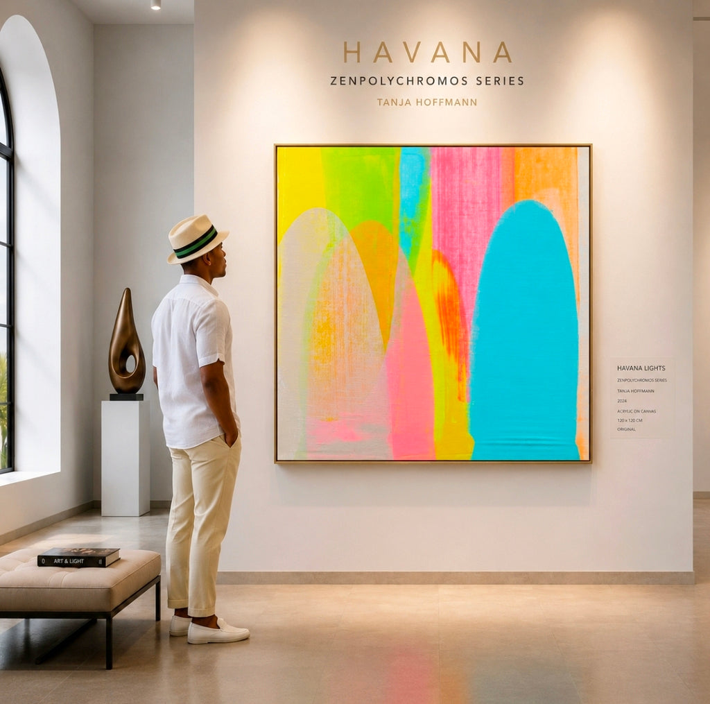 HAVANA | Abstract Wall Art - ZENPOLYCHROMOS SERIES – Limited Fine Art Edition Alu Dibond 140x140cm