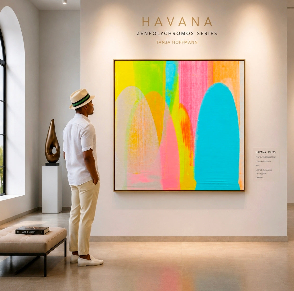 HAVANA | Abstract Wall Art - ZENPOLYCHROMOS SERIES – Limited Fine Art Edition Alu Dibond 140x140cm