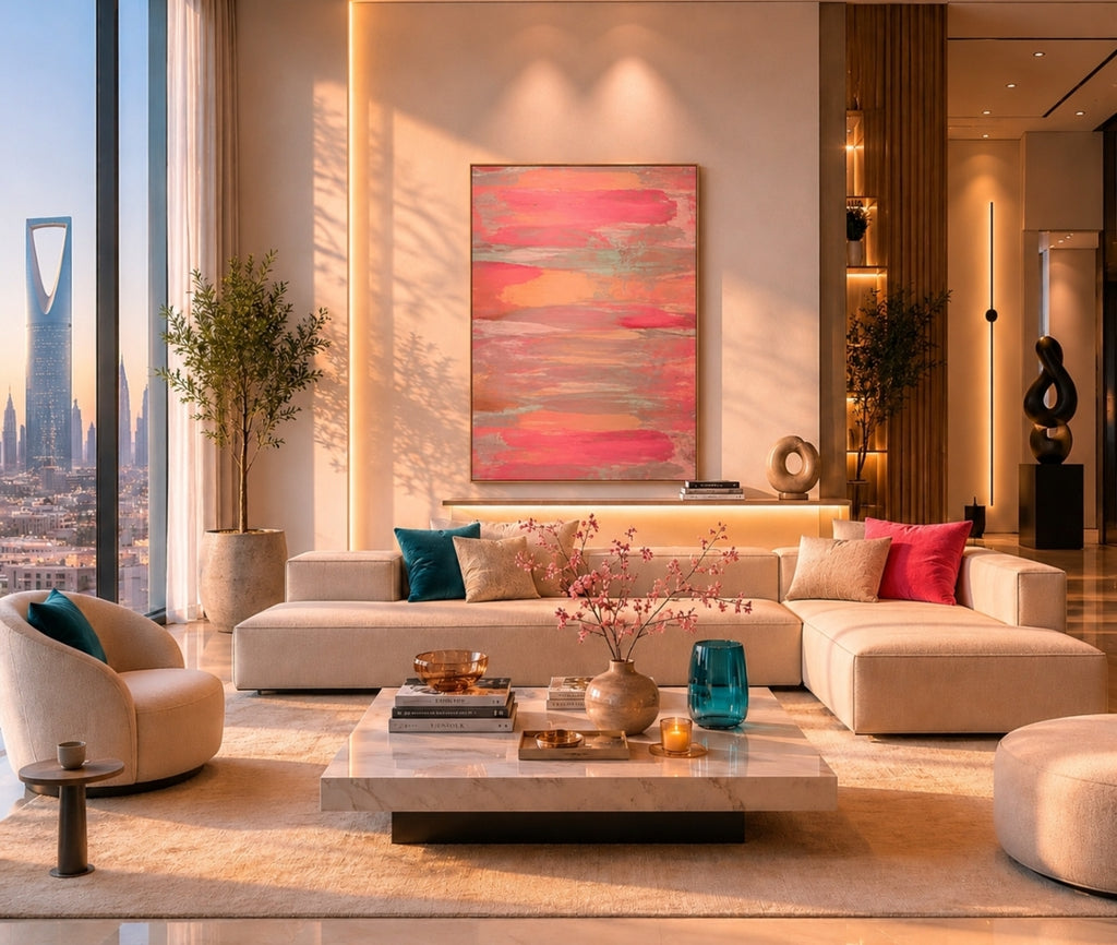 RIYADH | Abstract Wall Art - ZENPOLYCHROMOS SERIES – Limited Fine Art Edition Alu Dibond 182x140cm