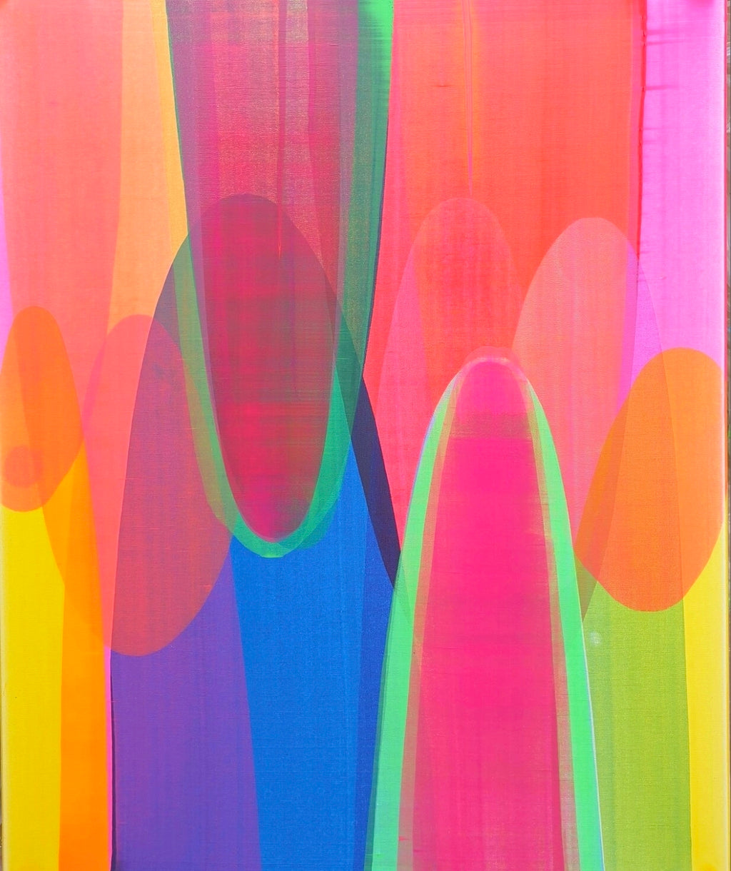 SANTORINI | Abstract Wall Art - ZENPOLYCHROMOS SERIES – Limited Fine Art Edition Alu Dibond 182x140cm