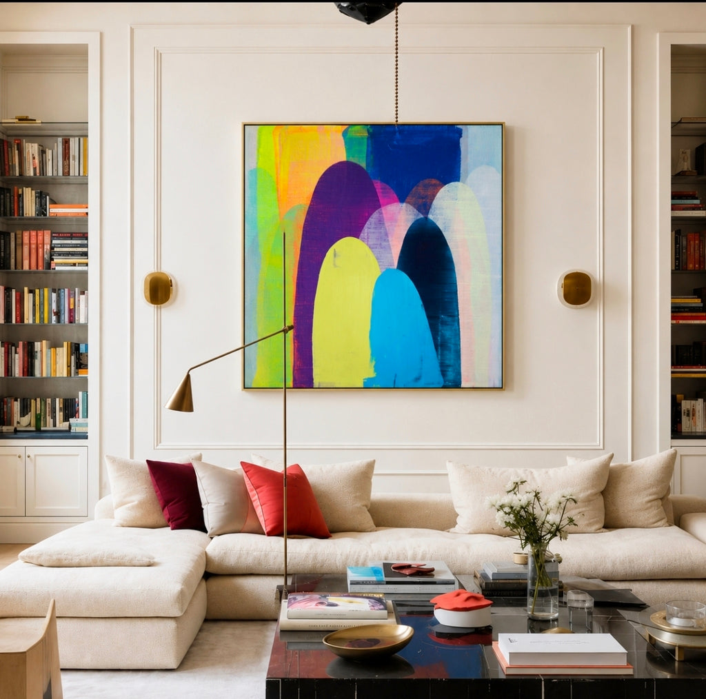OSLO | Abstract Wall Art - ZENPOLYCHROMOS SERIES– Limited Fine Art Edition Alu Dibond 130x130cm